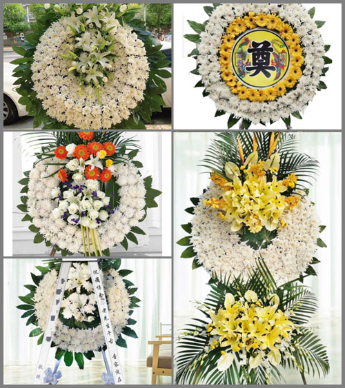 湖北孝感市应城市杨河镇何榜村花圈速递